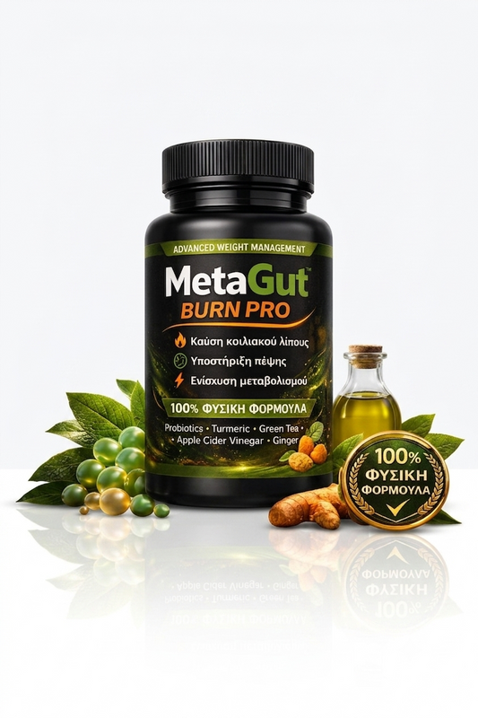 MetaGut Burn Pro™ –   Καύση λίπους, μείωση του σακχάρου και επίπεδη κοιλιά με φυσικό τρόπο